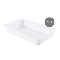 Bandeja plana sin tapa HDPE, 10 L