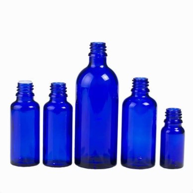 Frasco DIN18 azul cobalto, 100 ml