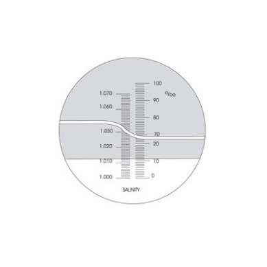 Refractómetro mano 0-100‰ Salin.··0-10% Brix, ATC