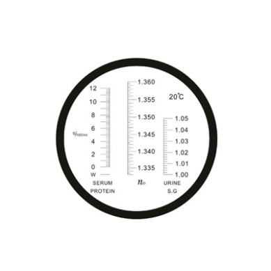 Refractómetro clínico 0-12 prot/1000-1050 d/1333-1360 D 